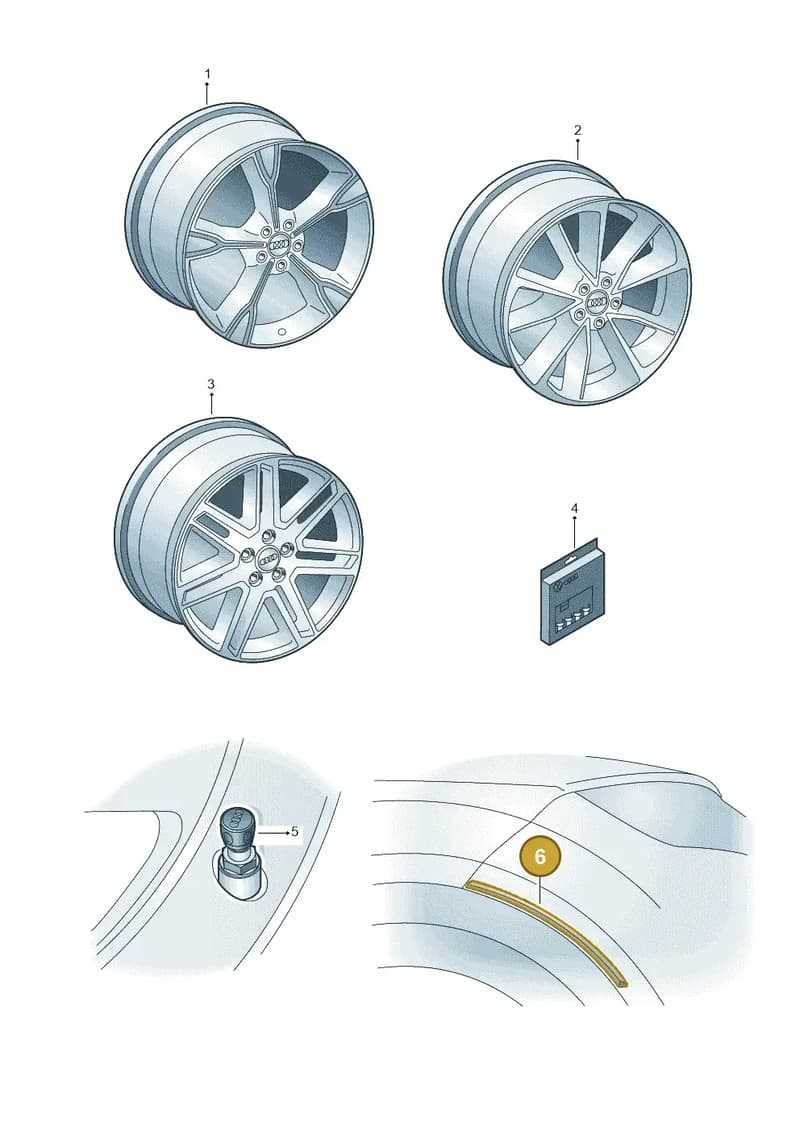8S0071680E — Audi TTS (2014-2023) diagram 850073100, position 6