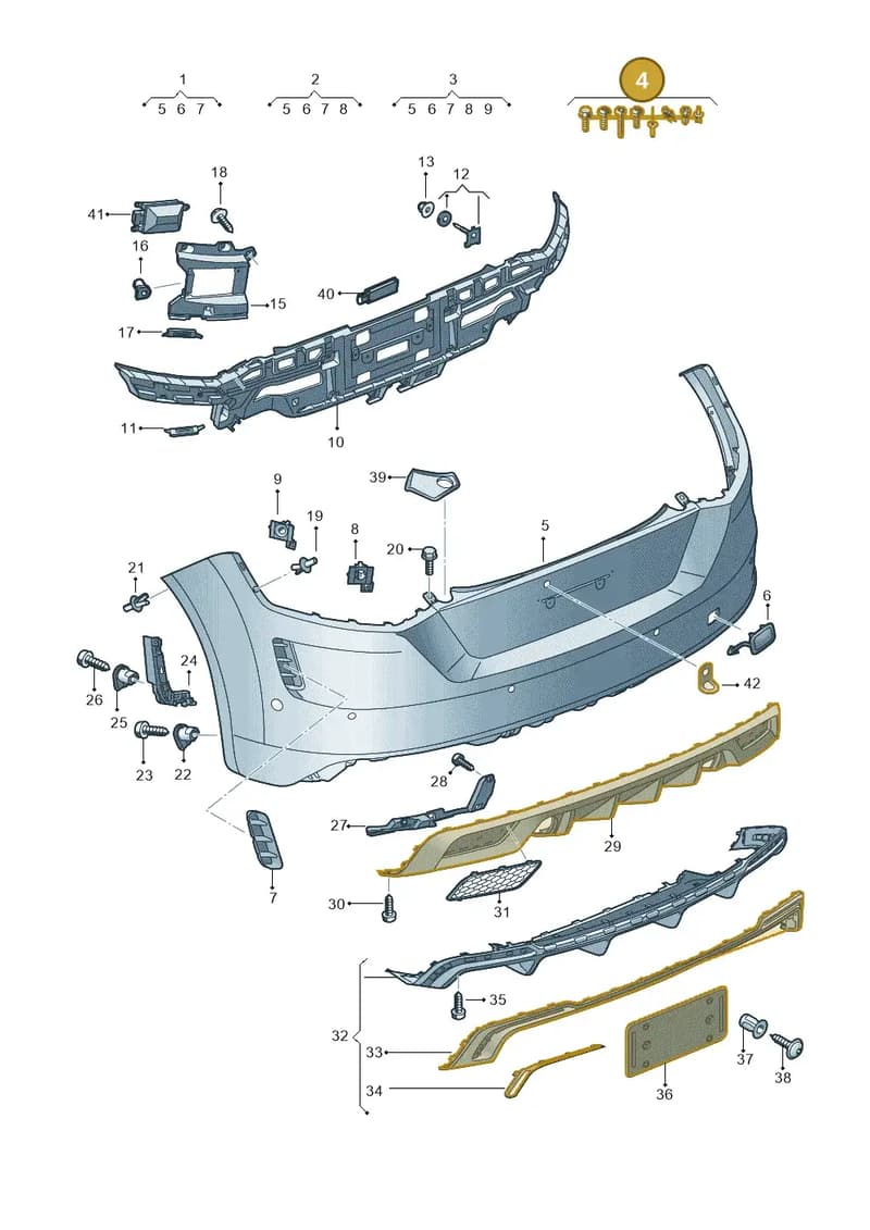 8S0098627A — Audi TTS (2014-2023) diagram 850807075, position 4