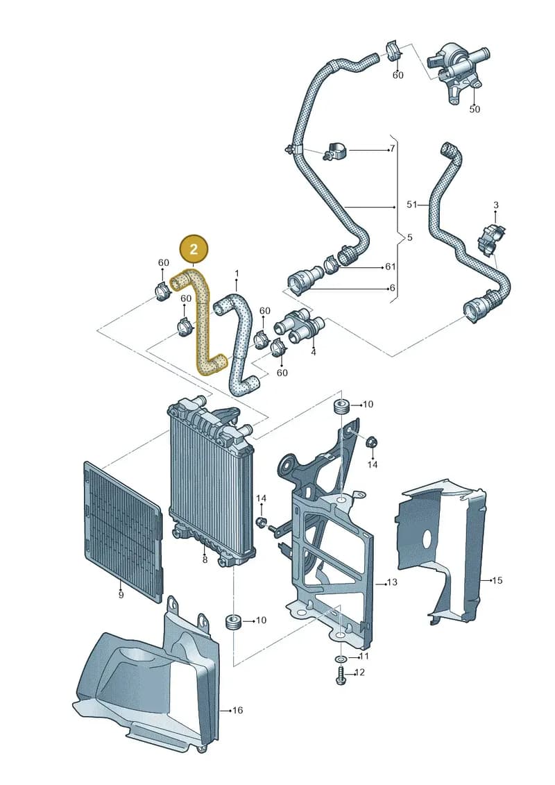 8S0121101B — Audi TTS (2014-2023) diagram 850121420, position 2