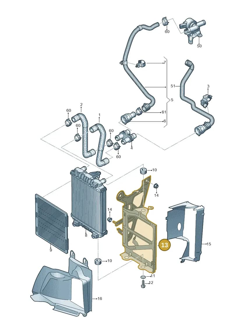 8S0121261A — Audi TTS (2014-2023) diagram 850121420, position 13