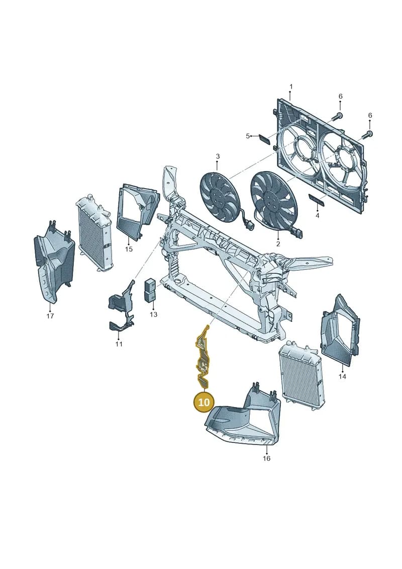 8S0121283D — Audi TT RS (2016-2023) diagram 898000020, position 10