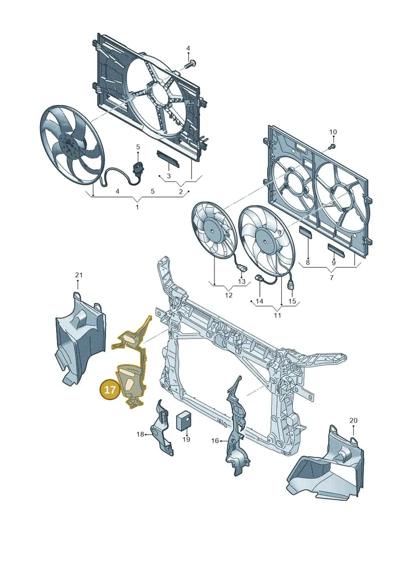 8S0121284A — Audi TTS (2014-2023) diagram 850121920, position 17