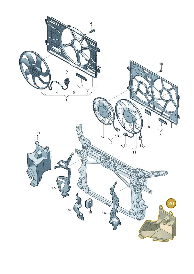 8S0121673A — Audi TTS (2014-2023) diagram 850121920, position 20