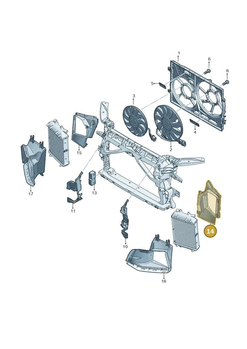8S0121705 — Audi TT RS (2016-2023) diagram 898000020, position 14