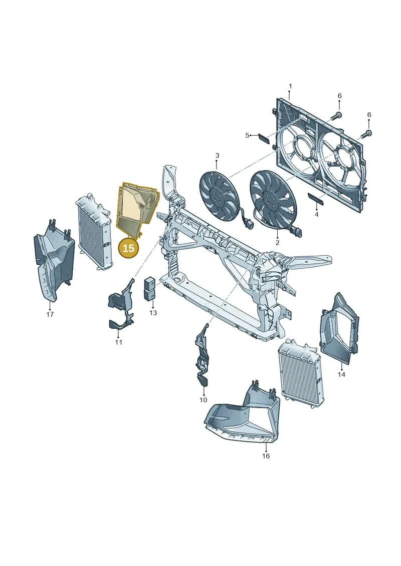 8S0121706 — Audi TT RS (2016-2023) diagram 898000020, position 15