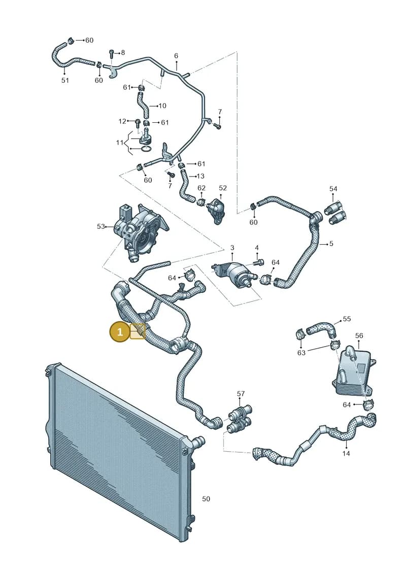 8S0122101N — Audi TTS (2014-2023) diagram 850121080, position 1