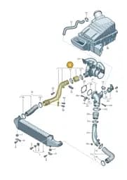 8S0145674E Audi Pressure Pipe