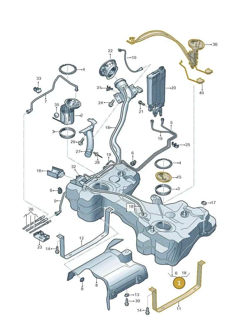 8S0201060AE — Audi TTS (2014-2023) diagram 850201200, position 1