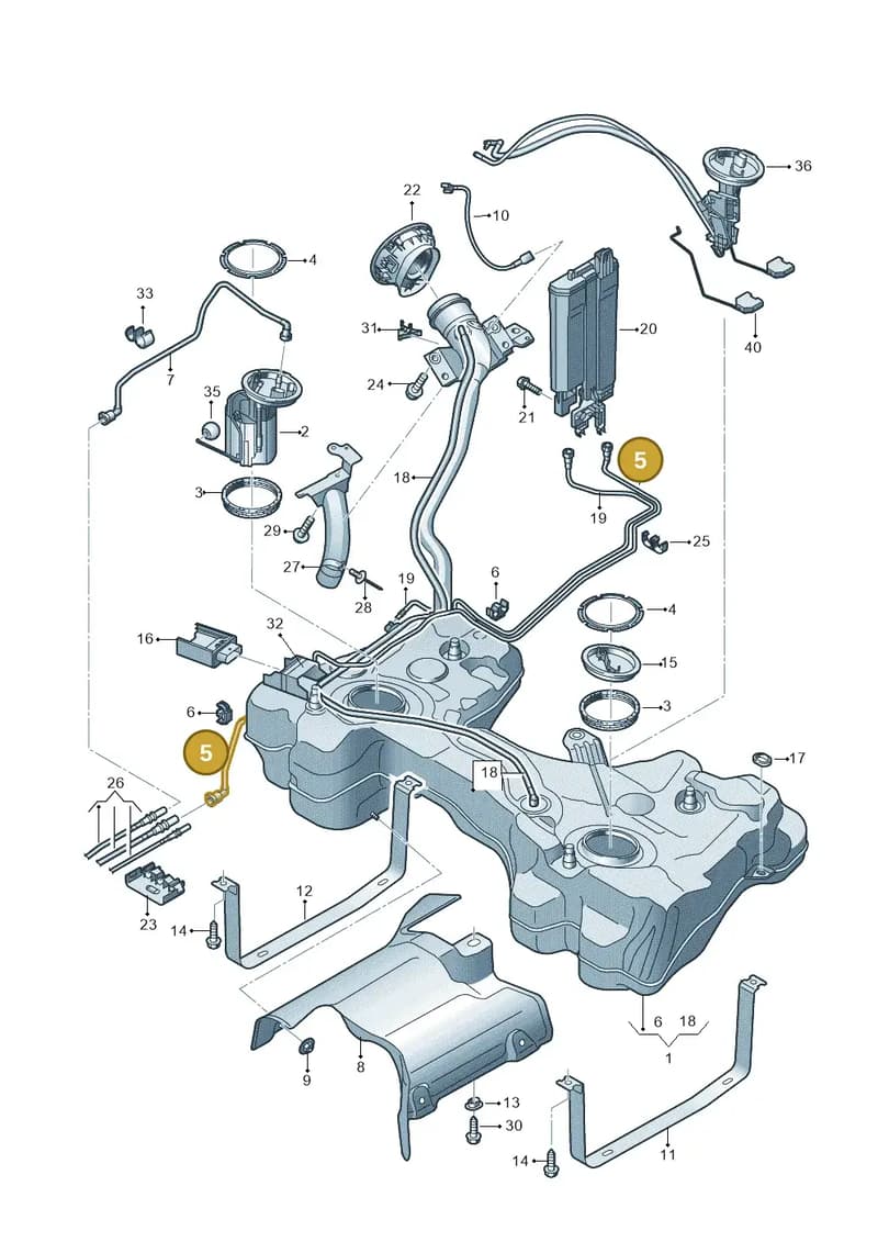 8S0201931 — Audi TTS (2014-2023) diagram 850201200, position 5