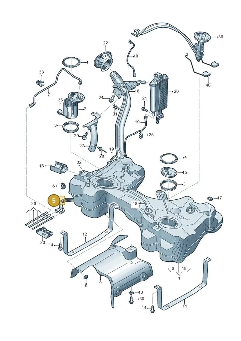8S0201931G — Audi TTS (2014-2023) diagram 850201211, position 5