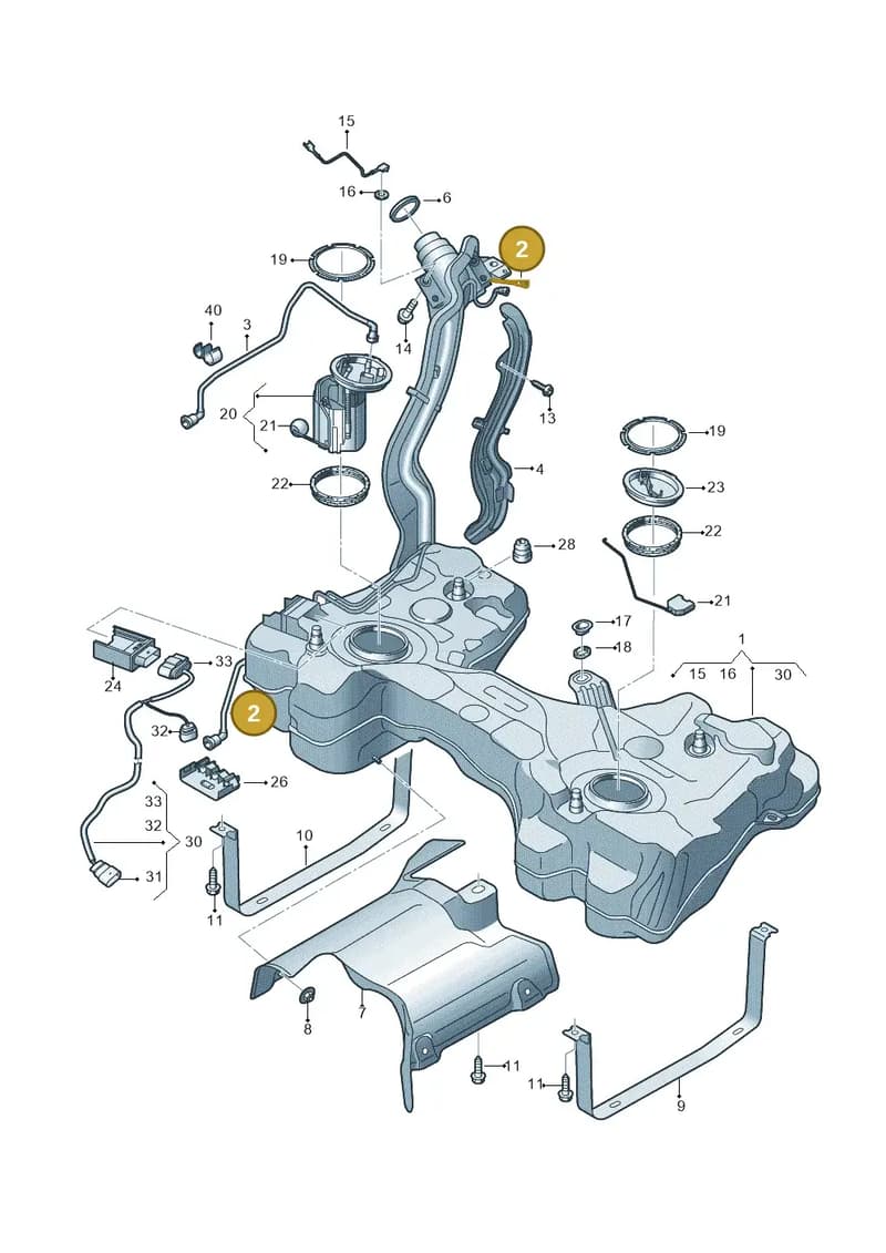 8S0201931G — Audi TT RS (2016-2023) diagram 898201200, position 2