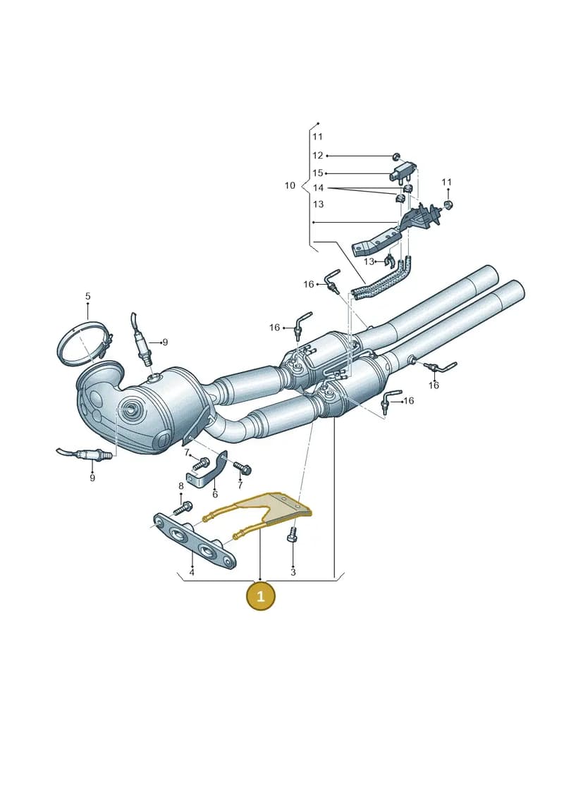 8S0253005X — Audi RS Q3 Sportback (2019-2024) diagram 853253045, position 1