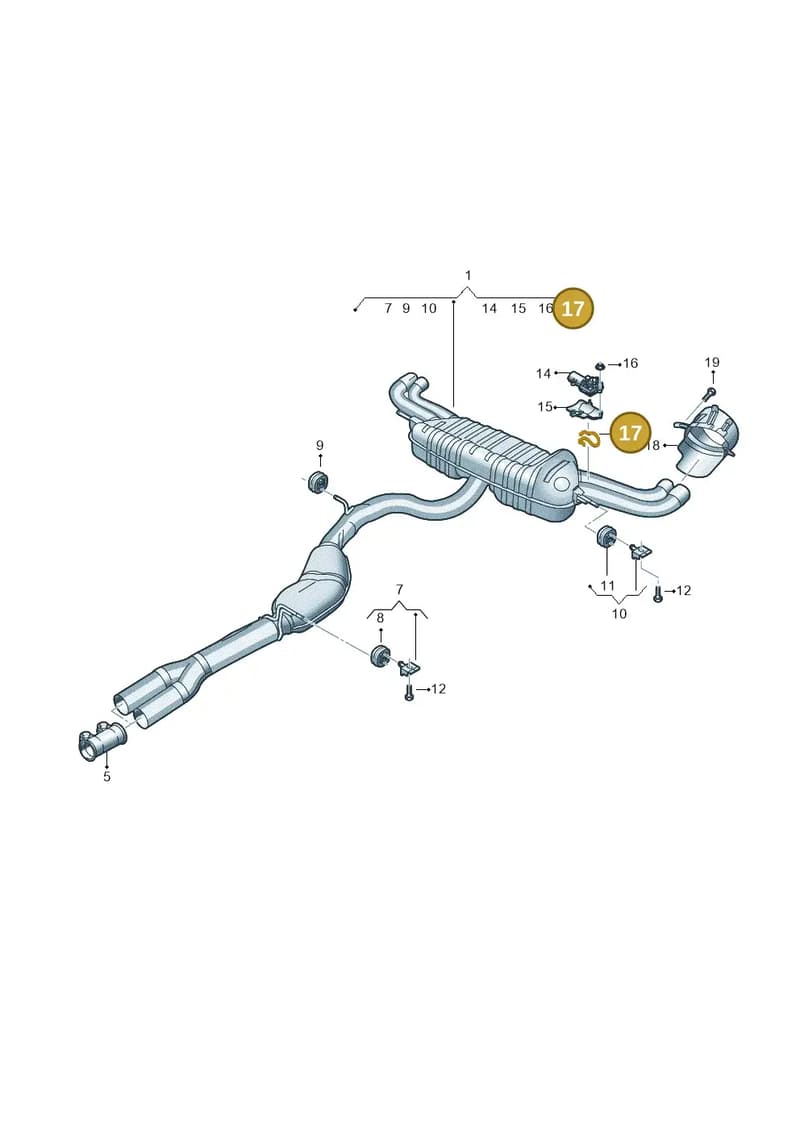 8S0253498A — Audi RS Q3 Sportback (2019-2024) diagram f3z253855, position 17