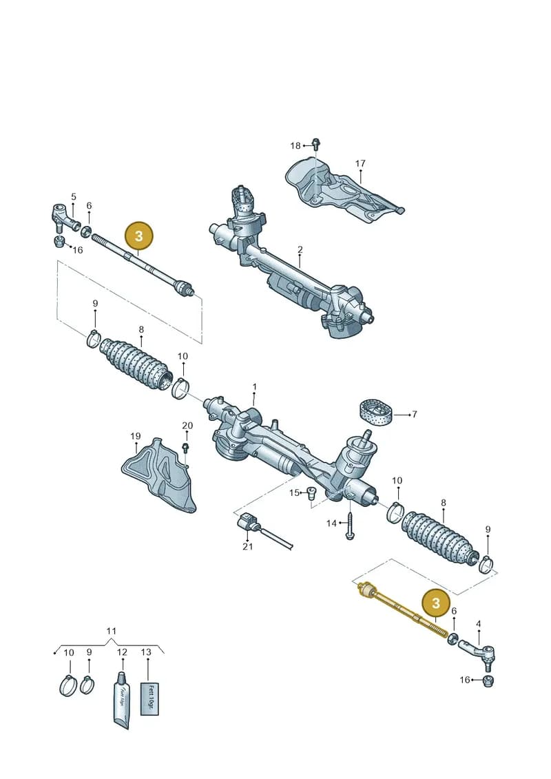 8S0423810B — Audi TT RS (2016-2023) diagram 745423000, position 3