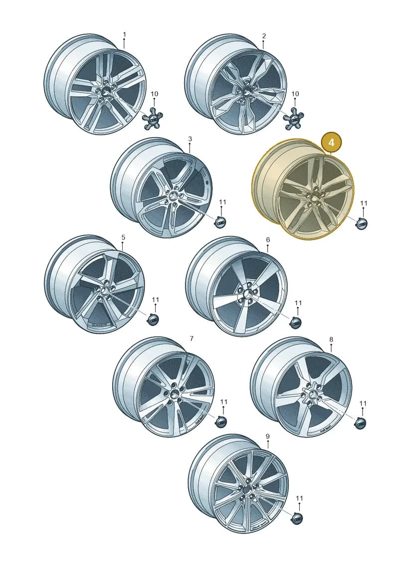 8S0601025R — Audi TTS (2014-2023) diagram 850601900, position 4