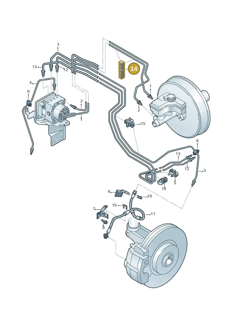 8S0611797A — Audi TT RS (2016-2023) diagram 745611200, position 14