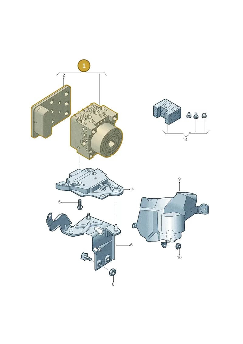 8S0614517LBEF — Audi TTS (2014-2023) diagram 898614100, position 1