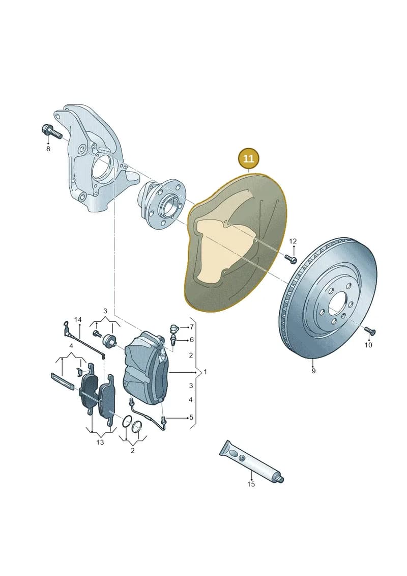 8S0615311D — Audi TTS (2014-2023) diagram 850615500, position 11