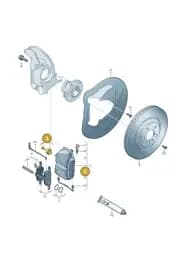8S0698431 Audi Balance Weight with Cheese Head Screw