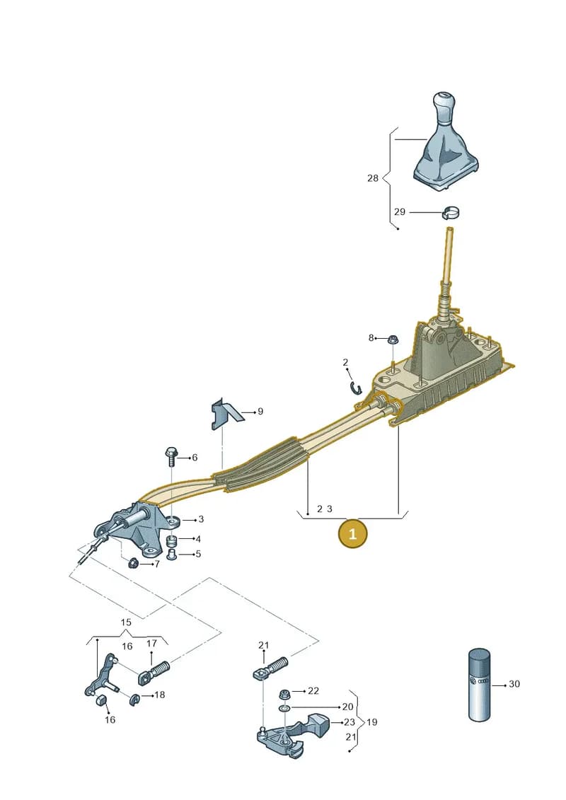 8S0711049D — Audi TTS (2014-2023) diagram 778711300, position 1