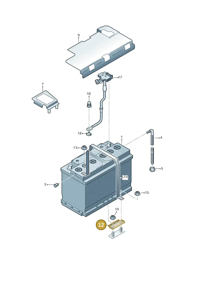 8S0803123 — Audi RS3 Sportback (2015-2016) diagram 858915000, position 12