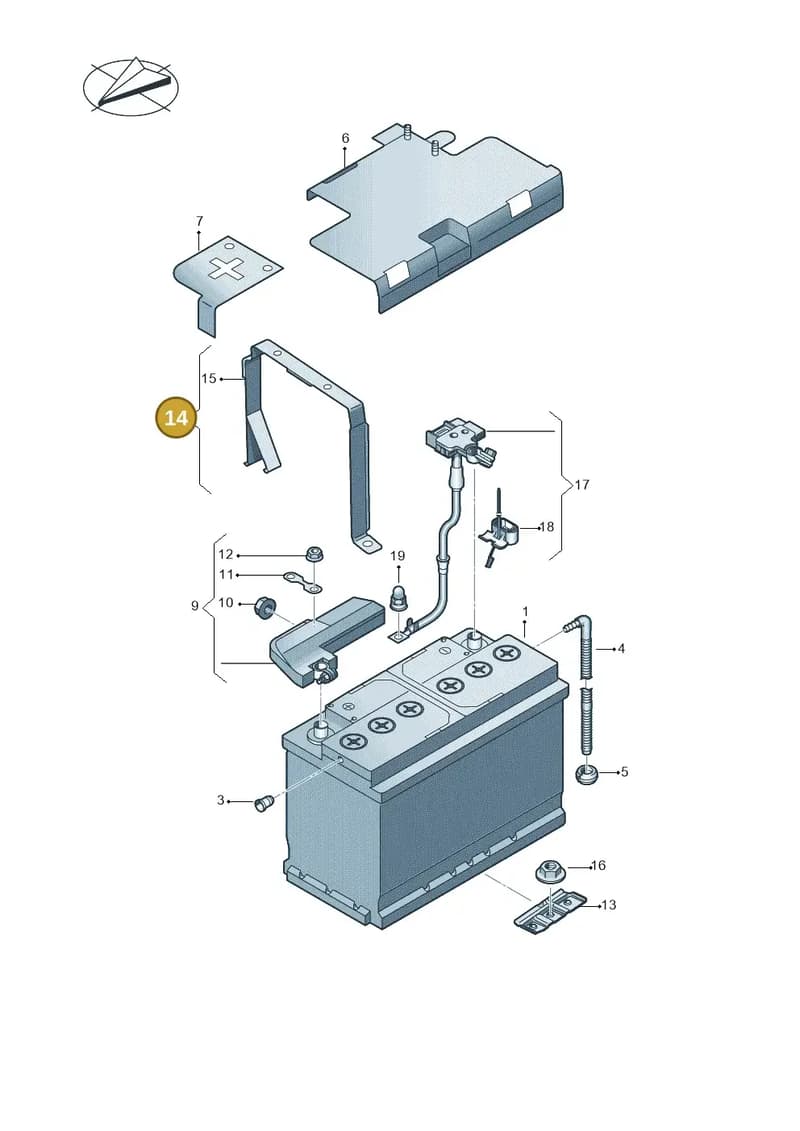 8S0804475 — Audi TTS (2014-2023) diagram 850915000, position 14