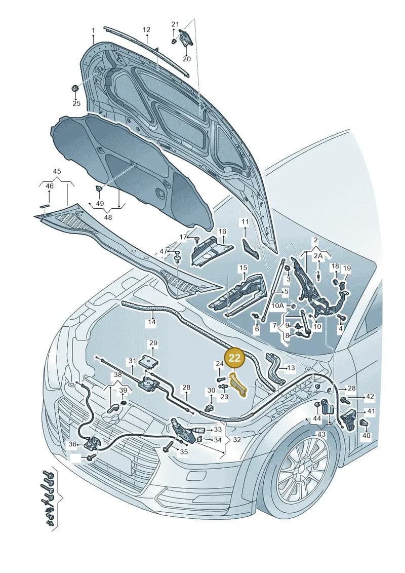 8S0805233 — Audi TT RS (2016-2023) diagram 850823000, position 22