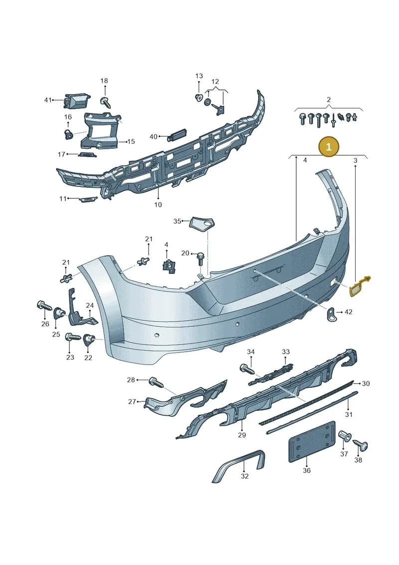 8S0807067FGRU — Audi TT RS (2016-2023) diagram 898807600, position 1