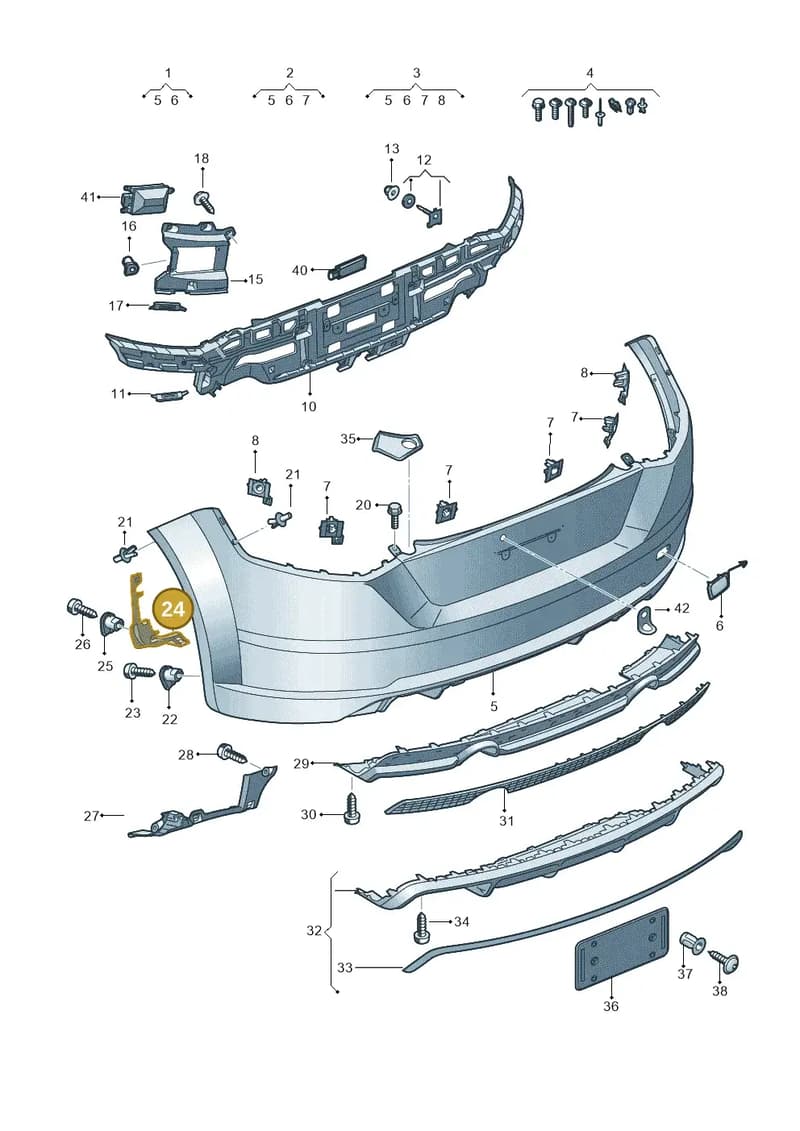 8S0807083 — Audi TTS (2014-2023) diagram 850807700, position 24
