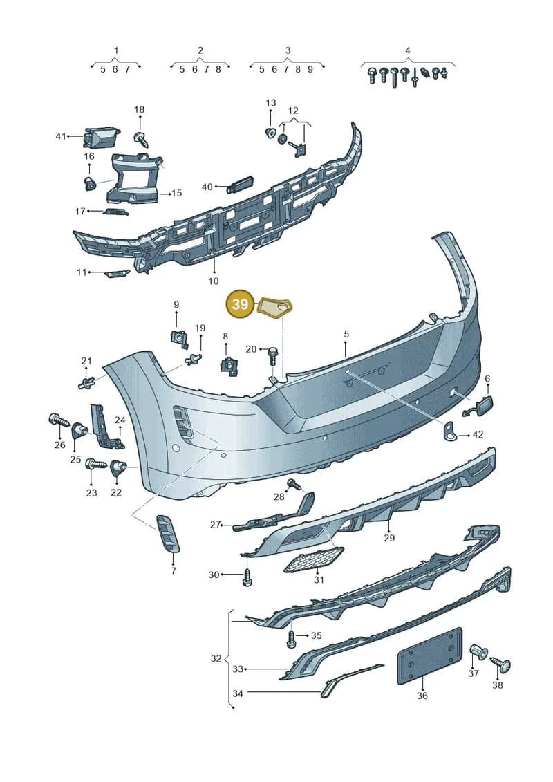 8S0807534 — Audi TTS (2014-2023) diagram 850807075, position 39