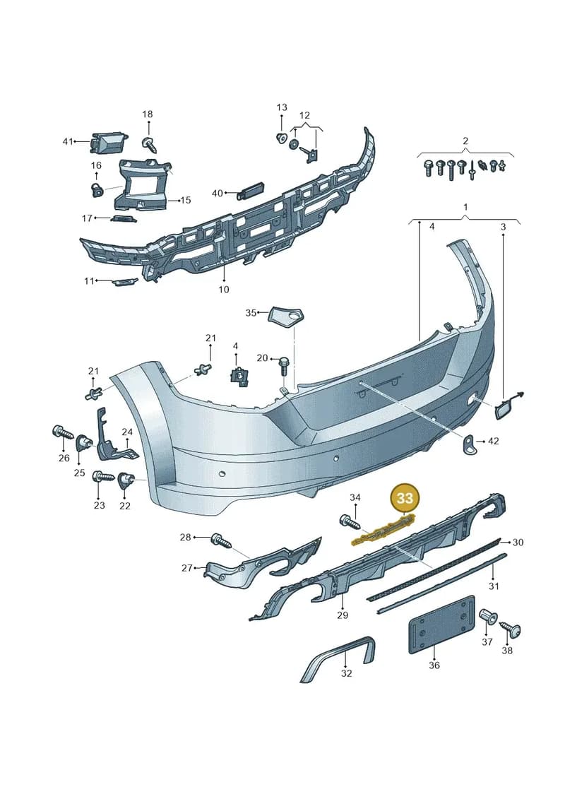 8S0807711A — Audi TT RS (2016-2023) diagram 898807600, position 33