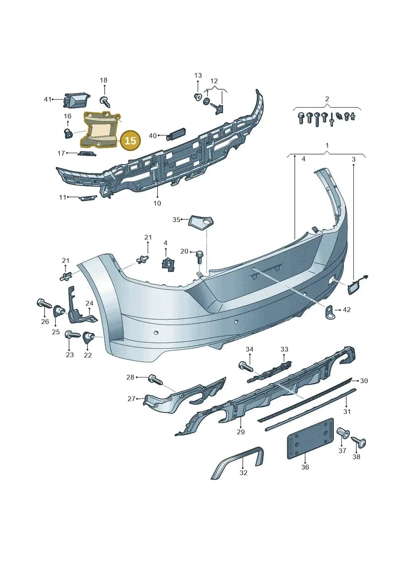 8S0807773A — Audi TT RS (2016-2023) diagram 898807600, position 15