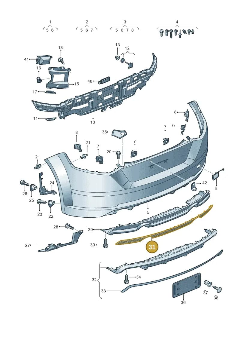8S0807833 — Audi TTS (2014-2023) diagram 850807700, position 31