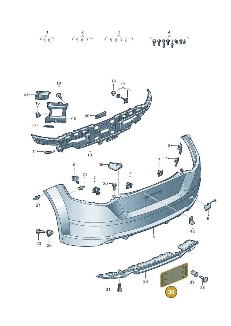 8S0807845 — Audi TTS (2014-2023) diagram 850807600, position 36