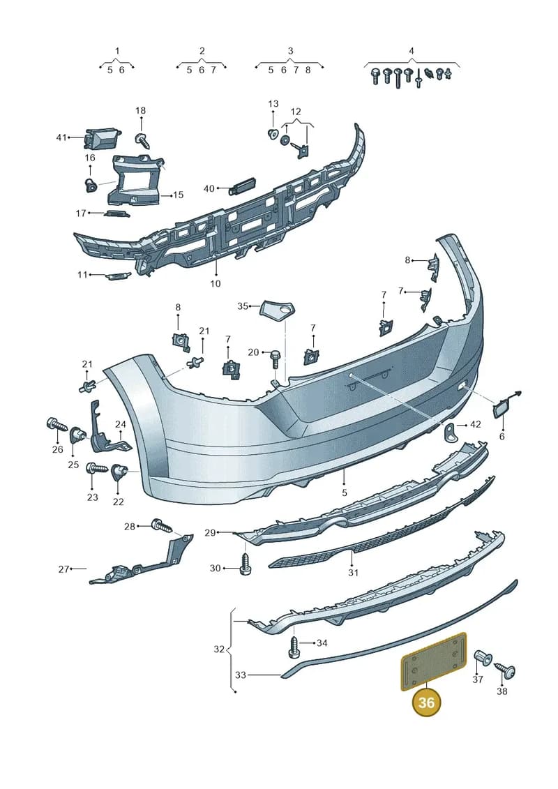 8S0807845 — Audi TTS (2014-2023) diagram 850807700, position 36