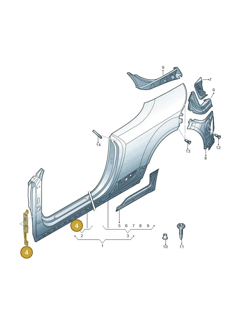 8S0809075A — Audi TT RS (2016-2023) diagram 850809600, position 4