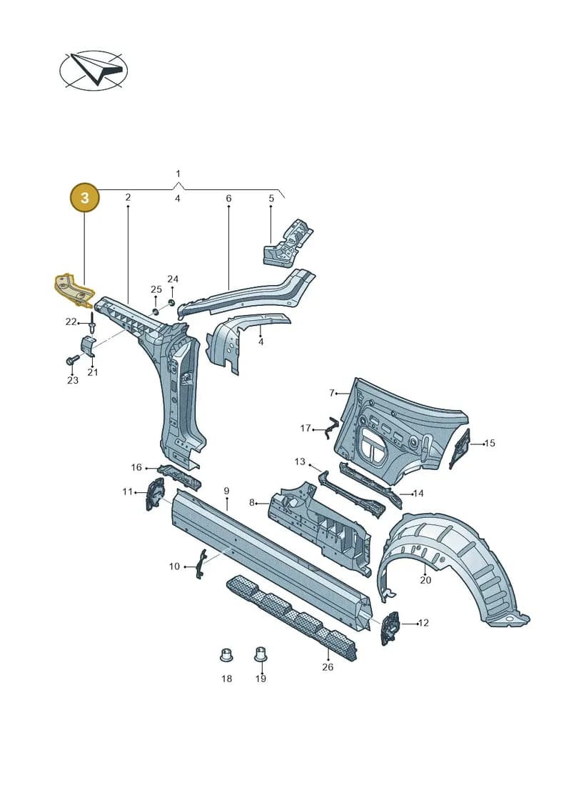 8S0810136 — Audi TT RS (2016-2023) diagram 850809100, position 3