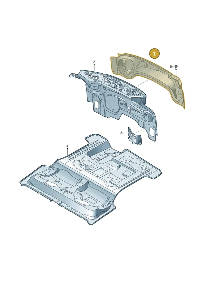 8S0813307 — Audi TT RS (2016-2023) diagram 850813000, position 1