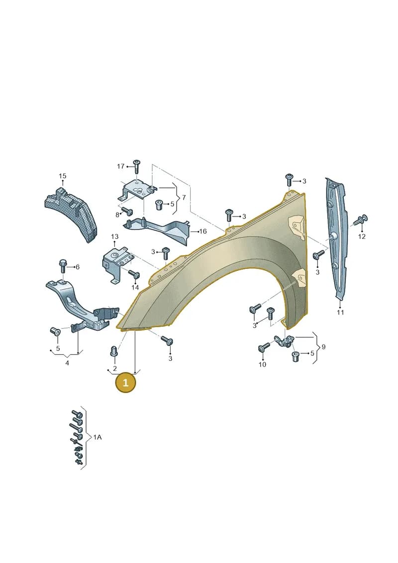 8S0821021 — Audi TT RS (2016-2023) diagram 850821000, position 1