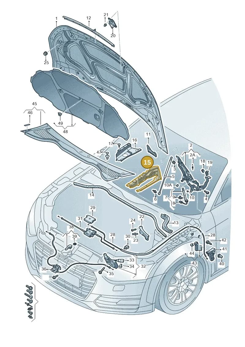 8S0821169B — Audi TT RS (2016-2023) diagram 850823000, position 15