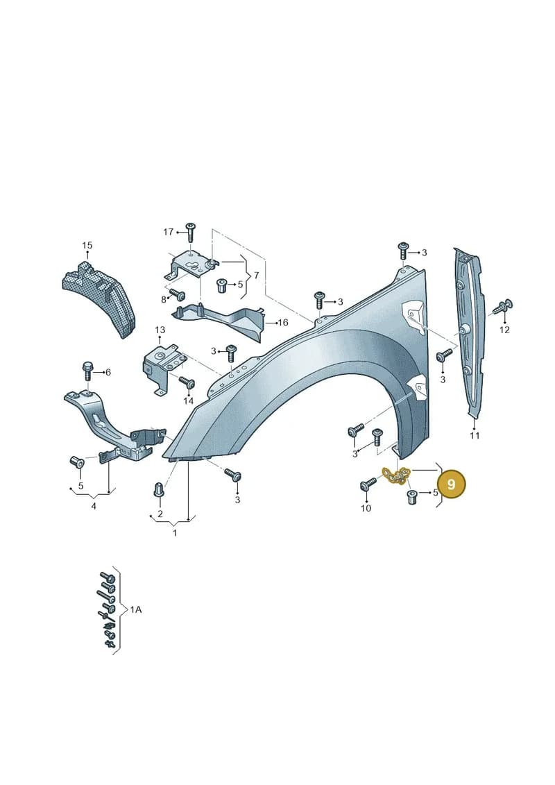 8S0821327 — Audi TT RS (2016-2023) diagram 850821000, position 9
