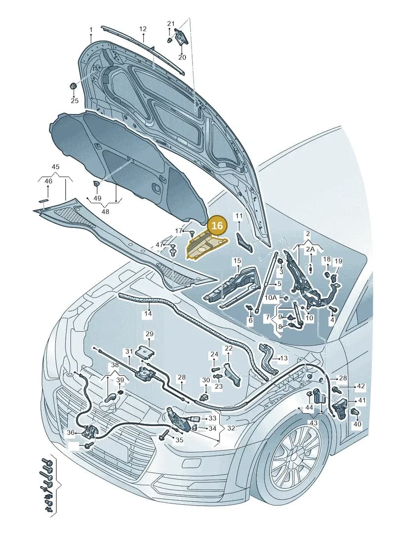 8S0821944B — Audi TT RS (2016-2023) diagram 850823000, position 16