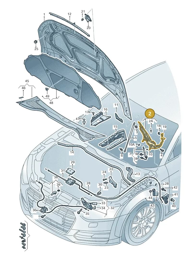 8S0823302D — Audi TT RS (2016-2023) diagram 850823000, position 2
