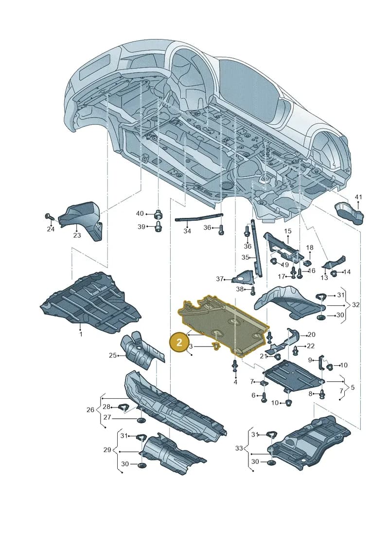 8S0825201B — Audi TTS (2014-2023) diagram 850825100, position 2