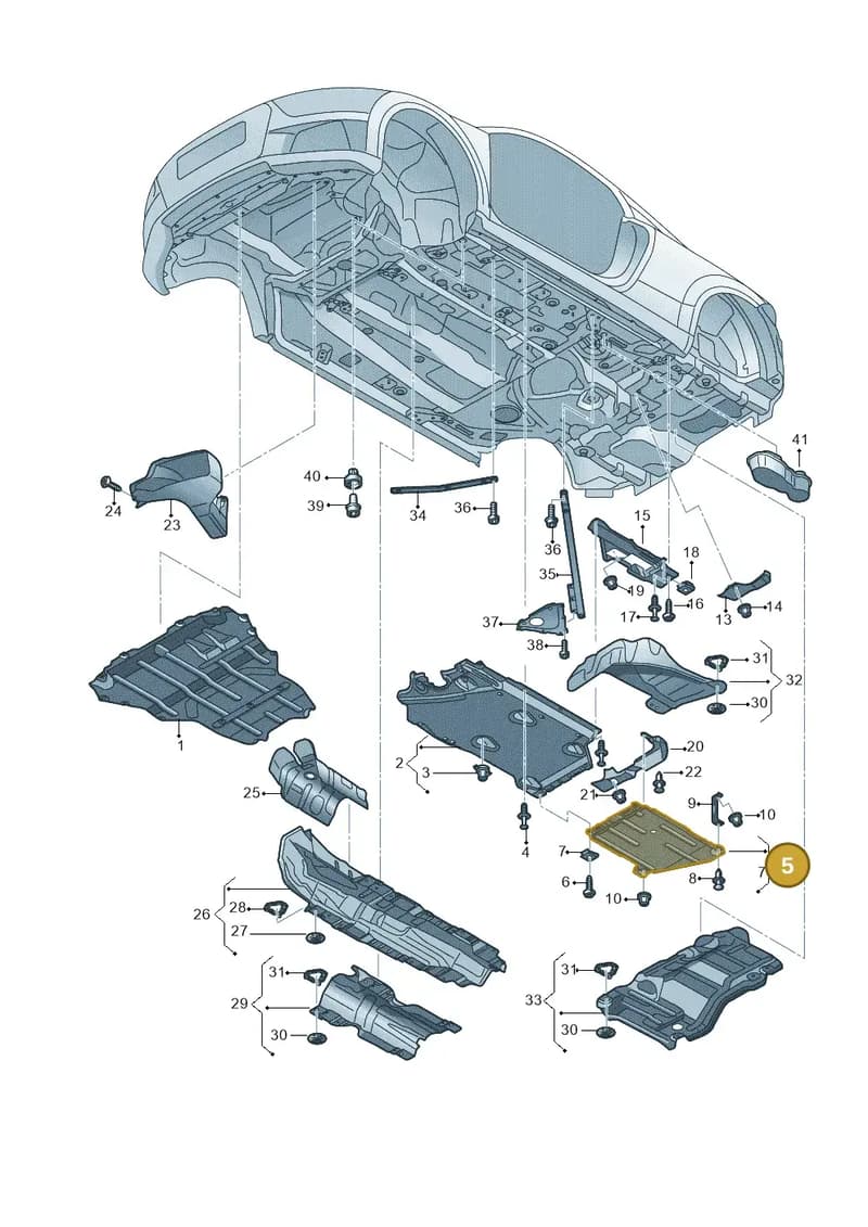 8S0825206A — Audi TTS (2014-2023) diagram 850825100, position 5