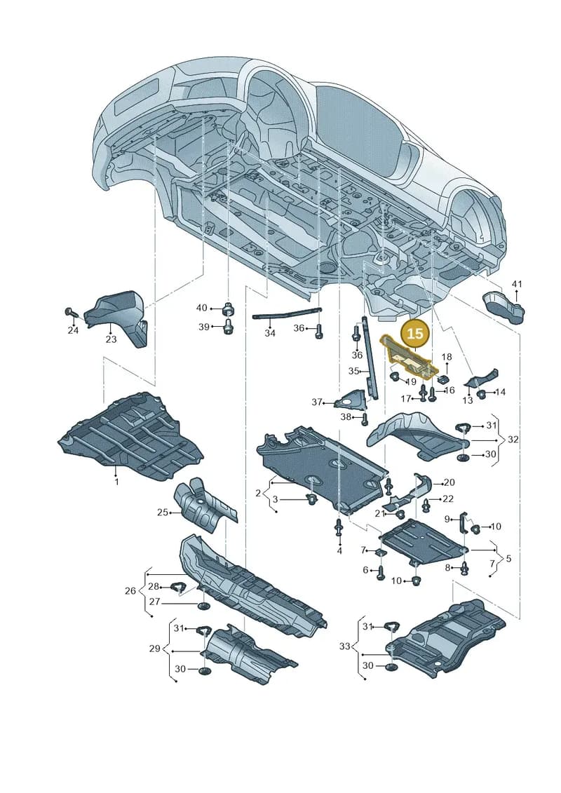 8S0825213A — Audi TTS (2014-2023) diagram 850825100, position 15
