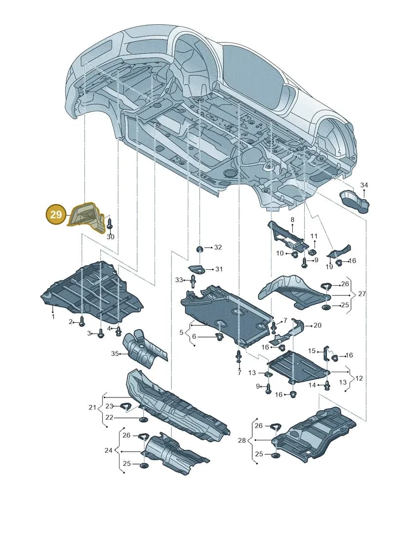 8S0825319 — Audi TTS (2014-2023) diagram 850825000, position 29