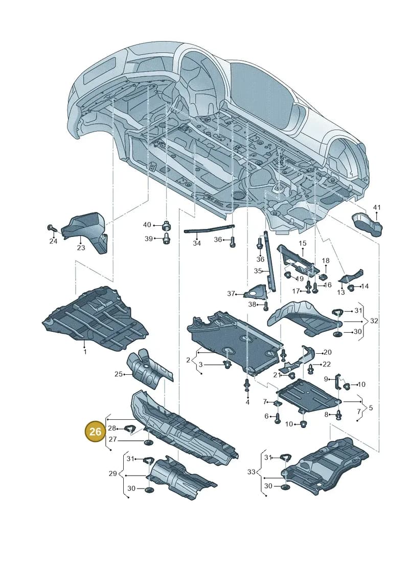 8S0825661B — Audi TTS (2014-2023) diagram 850825100, position 26
