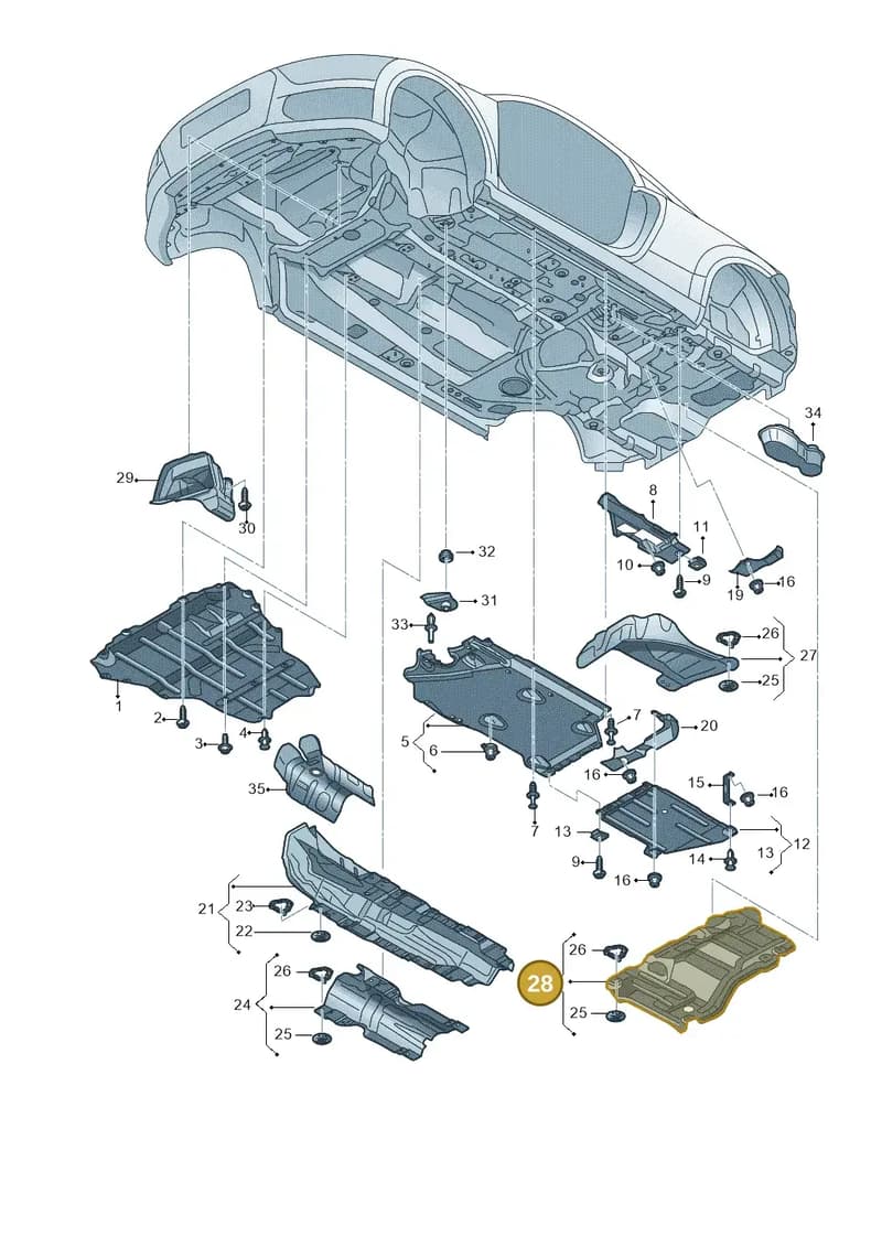 8S0825701 — Audi TTS (2014-2023) diagram 850825000, position 28