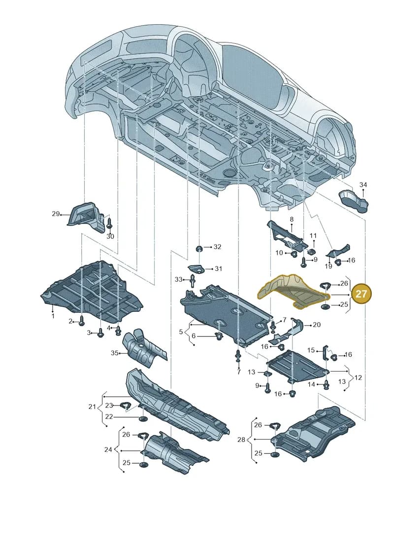 8S0825729 — Audi TTS (2014-2023) diagram 850825000, position 27